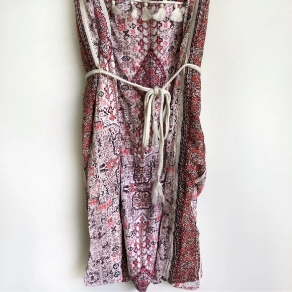 Lucky Brand Tribal Print Tie Waist Dress Size XS - Picture 8 of 11